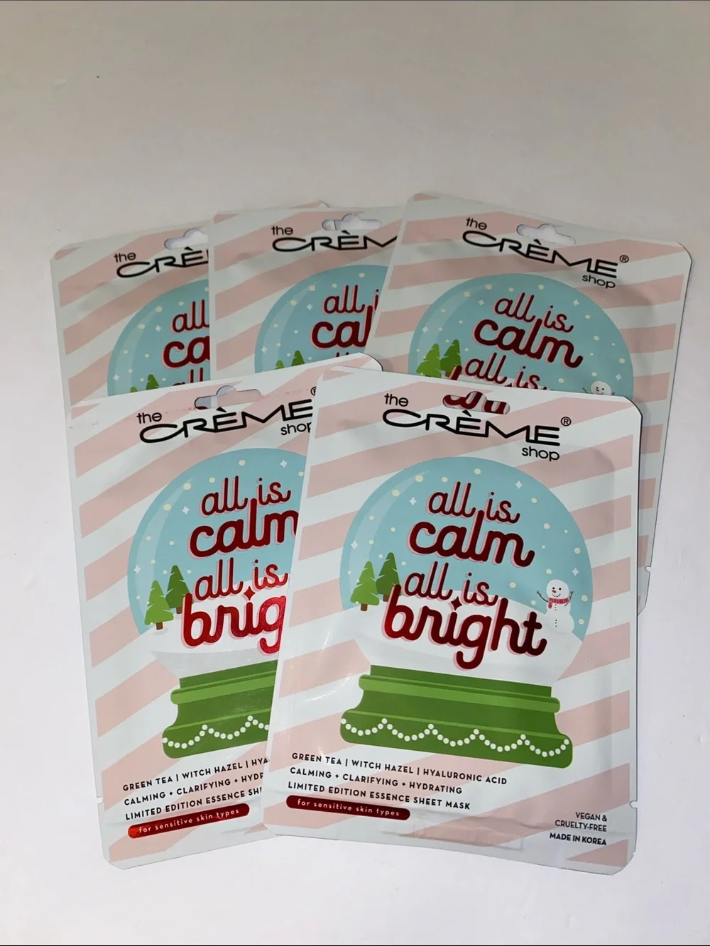 The Creme Shop All Is Calm All Is Bright Sheet Mask Set